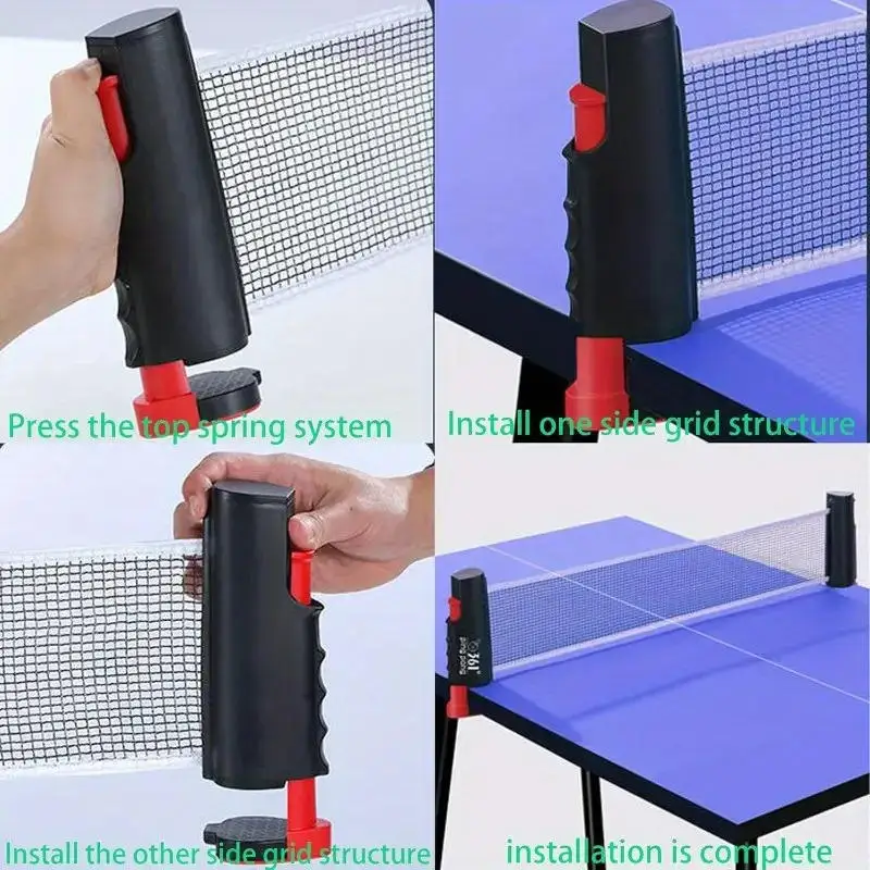 2025 Hot Table Tennis Net Anywhere Retractable Rack Sports Replacement Ping Pong Post Net Exercise Accessories Equipments