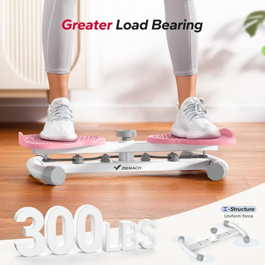 Waist Twister Machine Exercise, Ab Twist Board with 300 lbs Weight Capacity, Abs Workout for Slim Waist and Core Ab Exercise, No