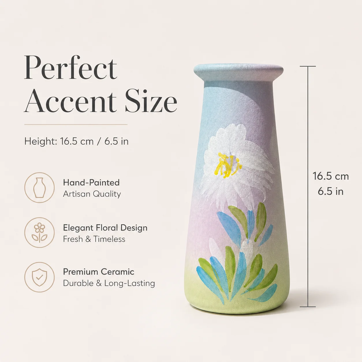 Hand Painted Ceramic Vase 4