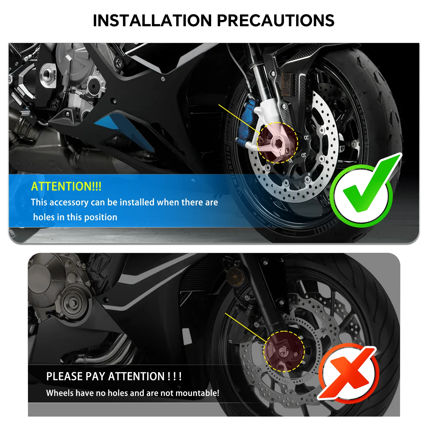 Protezione Anticaduta Anteriore e Posteriore per Moto Monster821 795 796 695 696 620 Multistrada950 899Panigale 1199Panigale S/R - immagine 4