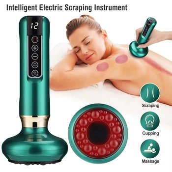 Electric Scraping Instrument with 6/12-Speed ​​Adjustable Cupping and Timed Design for Full Body Scanning and Massage 1