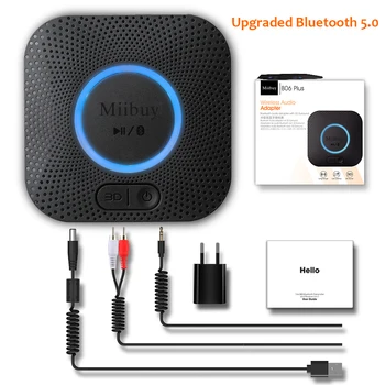 Bluetooth 5.0 Audio Receiver SBC,AAC,aptx,aptxLL,aptxHD RCA 3.5mm Charger For PC TV Car Kit Speaker Amplifier 1