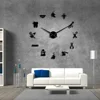 Dentist Tools Frameless 3D Wall Clock Dental Practitioners Clinic Stomatological Hospital Orthodontics Room Art Decor Clock 1