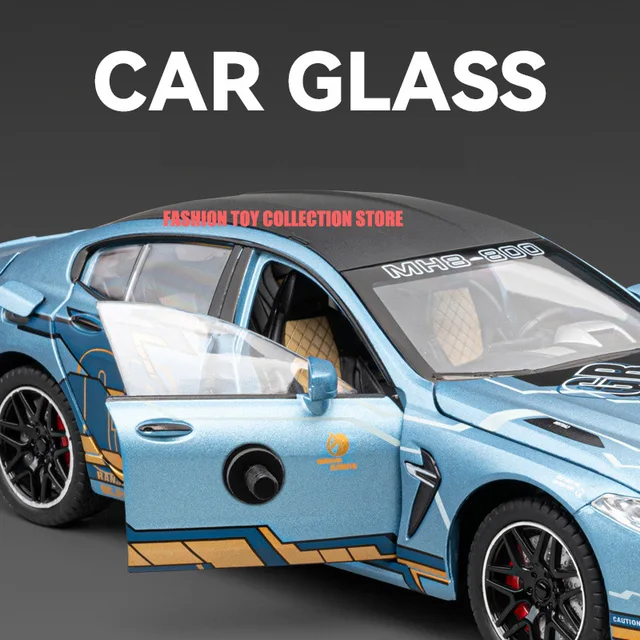1:24 BWM M8 Fast & Furious Alloy Car Model Diecasts Toy With Sound and Light Vehicles Decoration Toys For Kids Gift 4