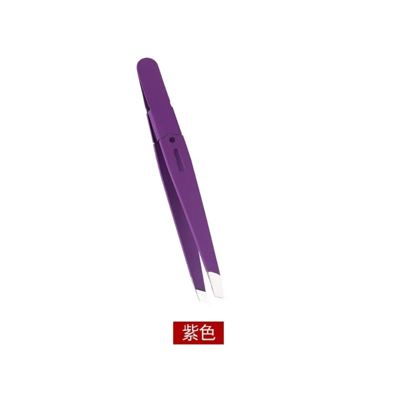 Eyebrow Tweezer Colorful Hair Beauty Fine Hairs Puller Stainless Steel Slanted Eye Brow Clips Removal Makeup Tools eyebrow tweezers