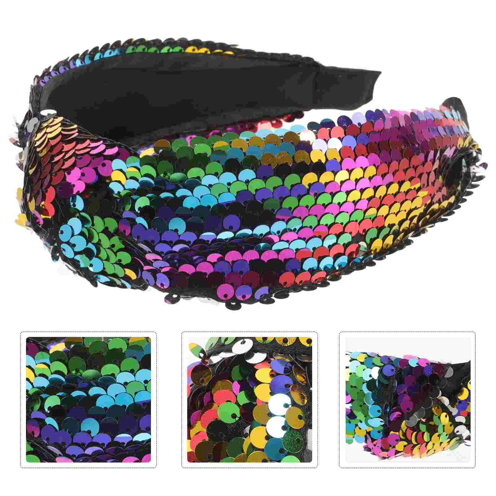 

Sequin Knotted Headband Glitter Knot Headband Vintage Twisted Headband Wide Headband