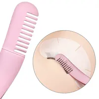 1 Pc Eyelash Comb Tweezers Stainless Steel Anti-Static Non-Magnetic Professional Volume 3D Lashes Extension Tweezers Tools 2
