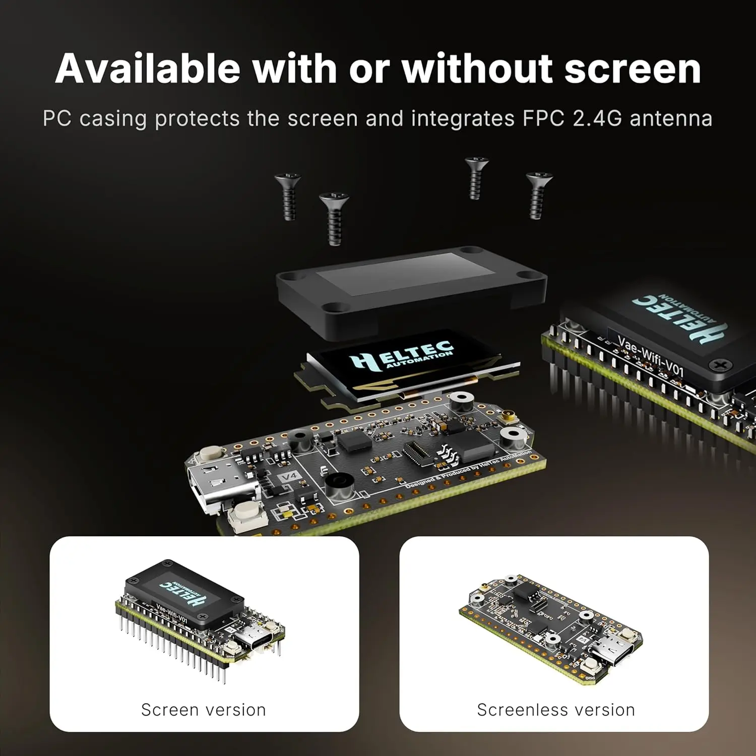 Heltec V4 ESP32 개발 보드 업그레이드된 ESP32-S3 SX1262 LoRa 모듈 WiFi 블루투스 2MB 메쉬태스틱용 915MHz 안테나 포함