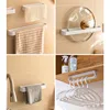 Wall Mount Slipper Holder No Punching Towel Storage Rack for Bathroom Toilet Multifunctional Kitchen Drain Rack. 3