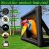 Huge Outdoor Movie Screens 16/20/30ft Inflatable Projector Screen inflatable Movie Screen Blow Up with blower for Projection TV 6