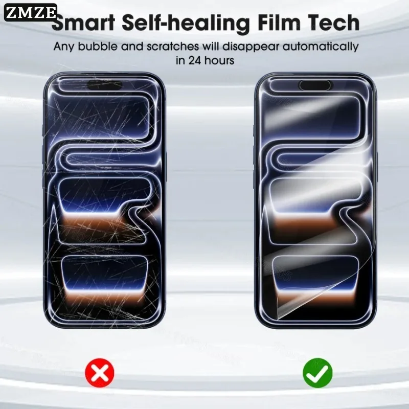 5-Pack Hydrogel Full Cover Screen Protector Films