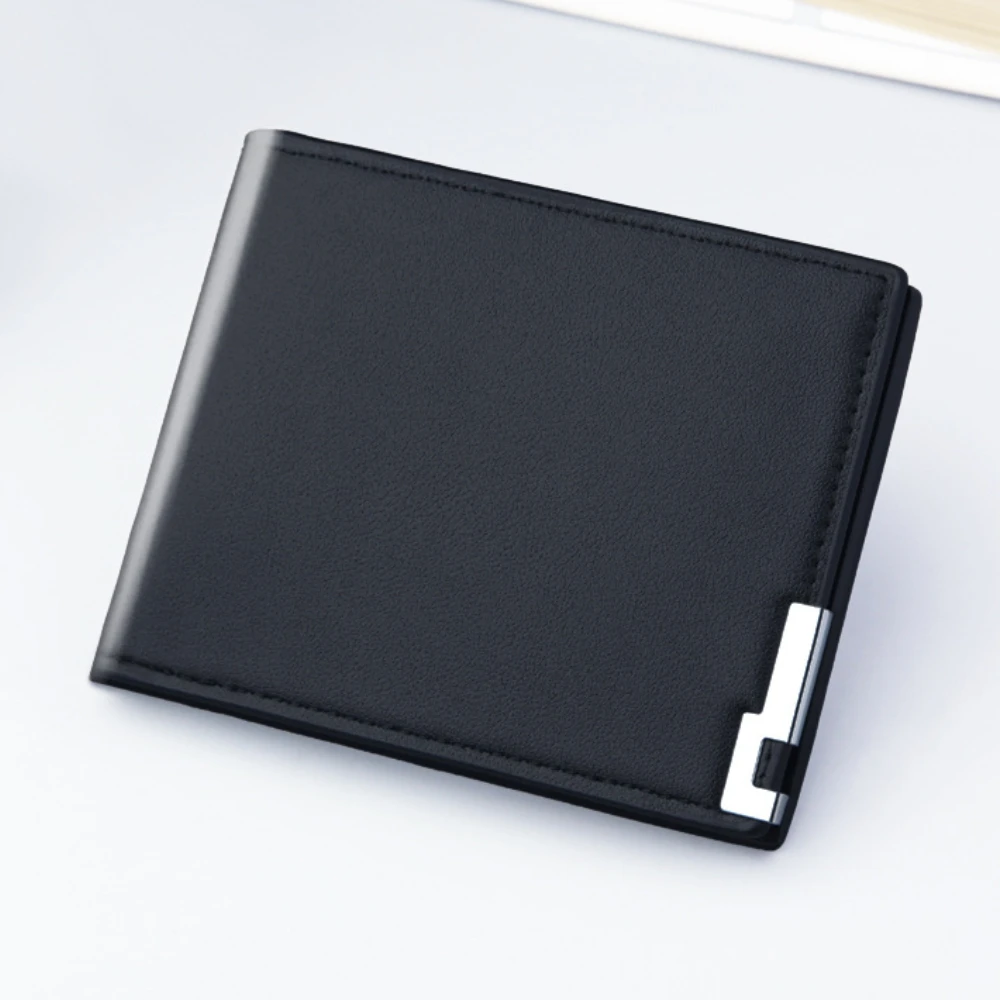 Billeteras de moda para hombre, cartera corta marca lujo múltiples tarjetas, tendencia sin cremallera, 2022|Carteras| - AliExpress