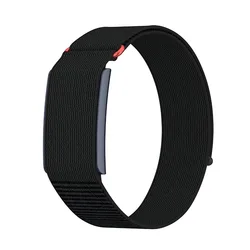 Enhanced Nylon Sport Band - Adjustable Breathable Fitness Tracker Strap with Loop Design - Wristband (Black)