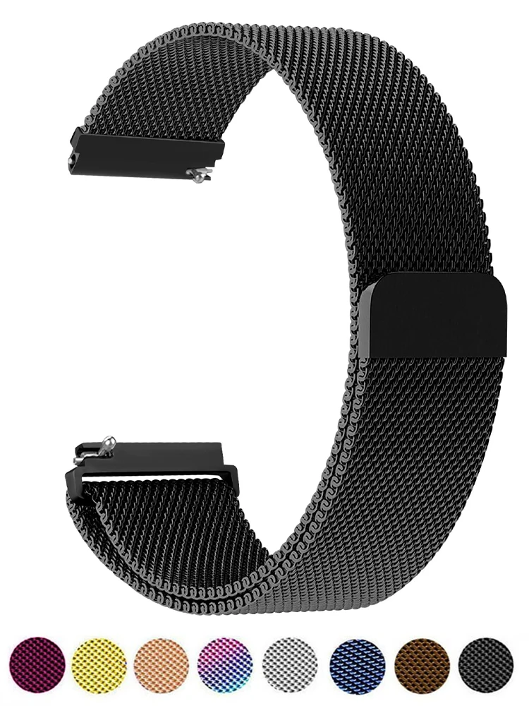 

Ремешок «Миланская петля» для Samsung Galaxy watch 6/5/4 44 мм 40 мм/5 pro/4 Classic/Active 2 20 мм/22 мм, браслет для Huawei gt 2/3 pro