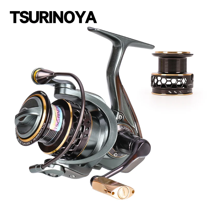 TSURINOYA Spinning Fishing Reel JAGUAR 2000 3000 2 Spool 185G 6KG Max Drag  Carbon Drag Carp Saltwater Reel Bass Pike Wheel - AliExpress