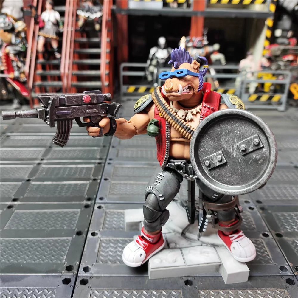 JoyToy ニンジャタートルズシリーズ　可動フィギュア　ロックステディ Amazon.co.jp: JOYTOY TMNT ミュータント タートルズ ロック