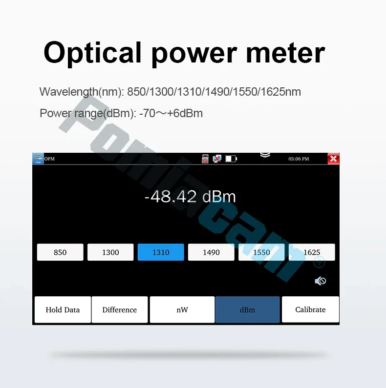 MOT-51 OTDR Tester 5.55 Inch OLED Touch Screen OTDR OPM VFL Optic Time-domain Re