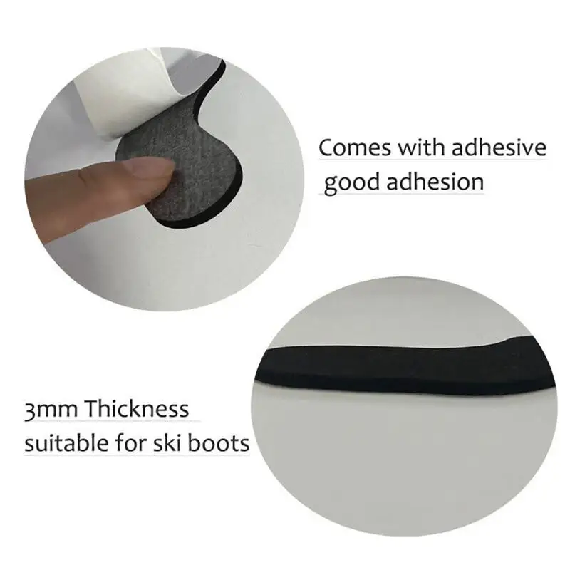Ski Snowboard Boots Fitting Pads Self-Adhesive Ski Boots Insert Protector 6x Boot Fitting Foam Ankle Wrap Pads Boot