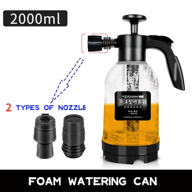 2l Hand Pump Foam Sprayer Dual-use Of Nozzle Hand Pneumatic Foam Cannon  Snow Foam Car Wash Spray Bottle Car Window Cleaning - Garden Water Guns -  AliExpress