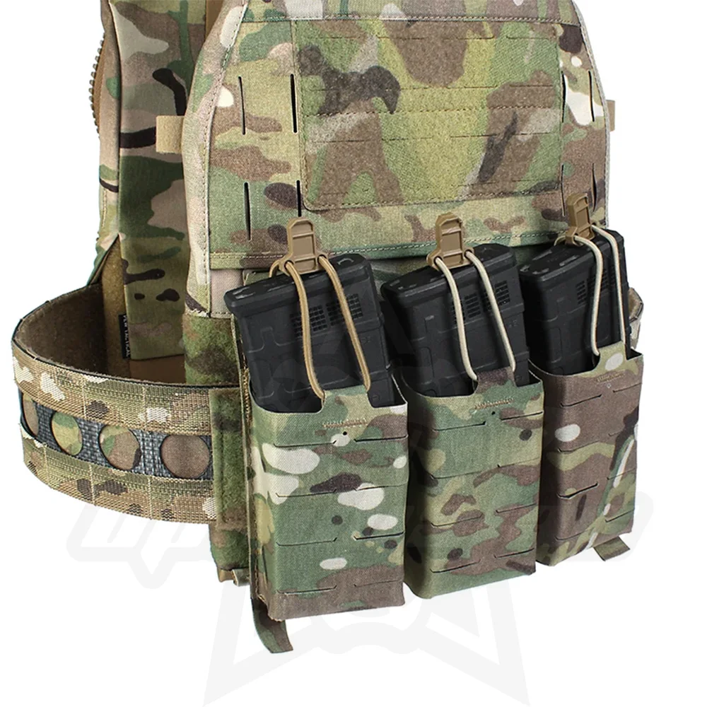 OPHIDIAN V5 PC Triple Magazine Panel Triple 5.56 Magazine Pouch Front Panel Laser Cut Hunting Gear 5