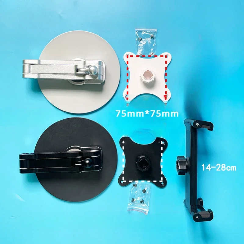 Liga de Alumínio Portátil Stand Desk 360 Suporte Rotativo com Montagem Vesa Apto para 13 14 15.6 17.3 Polegada Monitor de Computador - Imagem 2