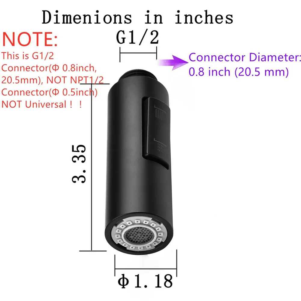 

Kitchen Tap Pull Out Parts Kitchen Faucet Replacement Parts Faucet Accessorie Spouts Kitchen Faucet Nozzle Black