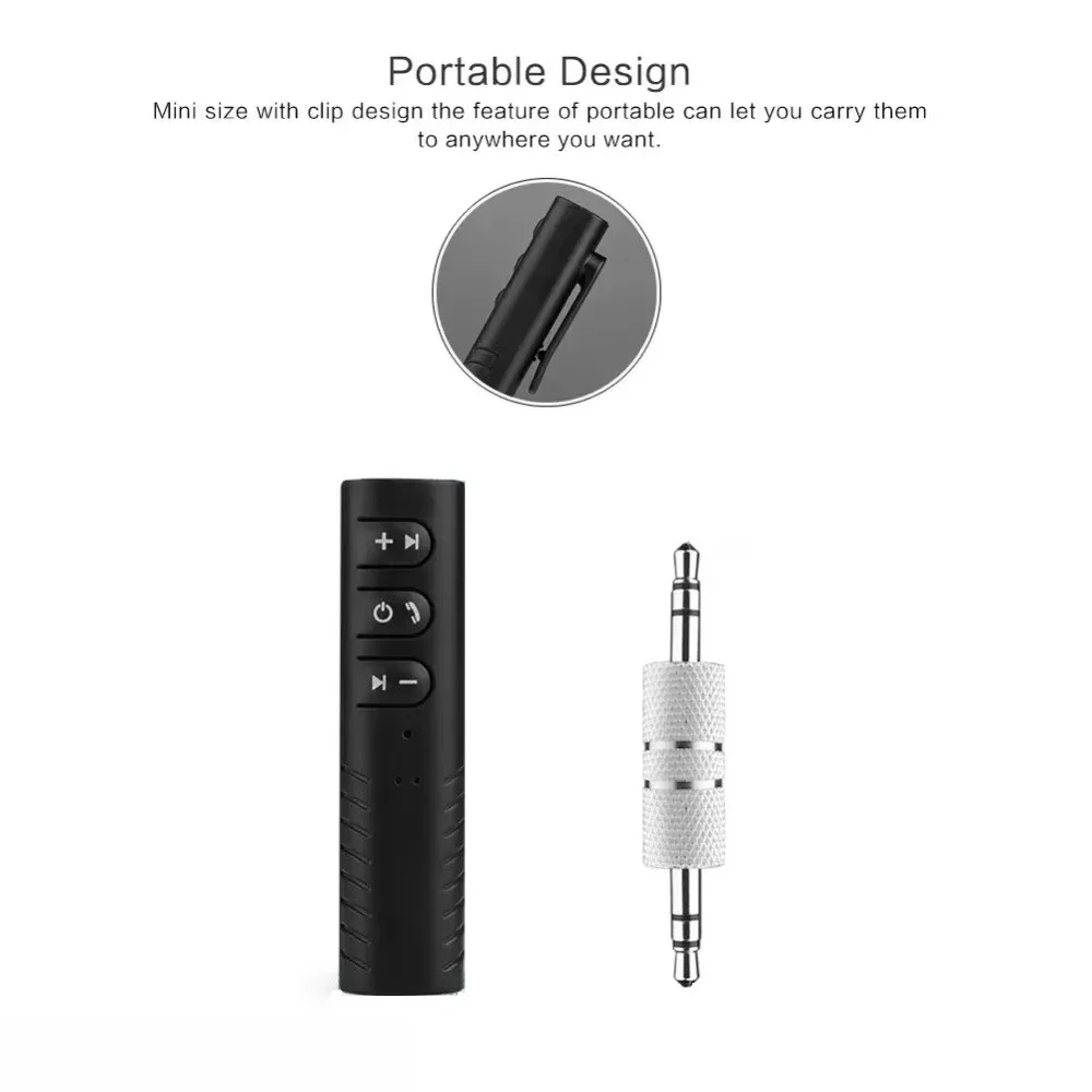 Universal Wireless Bluetooth Audio Receiver & Transmitter with 3.5mm Jack for Music Streaming and Handsfree Calling