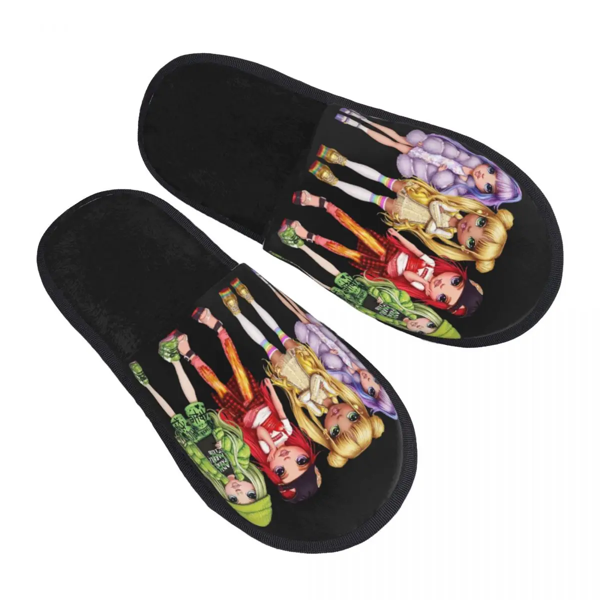 Custom Rainbow High Glitter Dolls Soft Memory Foam House Pantofole Donna Comoda Pantofola Antiscivolo Calda