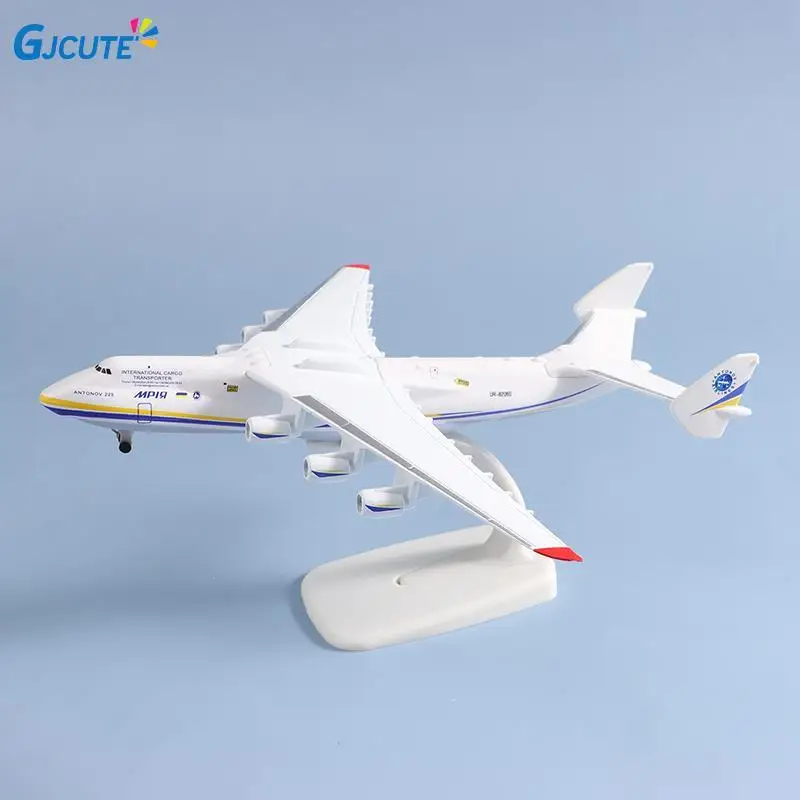 

1:400 20cm Alloy An-225 Aircraft Model Toy 8inch Ukraine Painted Mriya Transporter Display Model Plane For Collection Kids Gifts