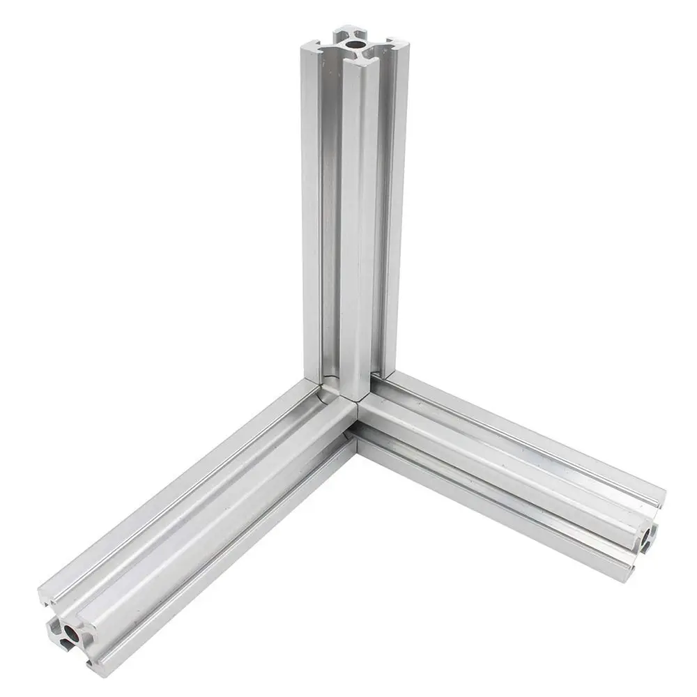 Aluminum Alloy with Screws Aluminum Extrusion Profile Bracket Connector European Standard 3-Way End Corner