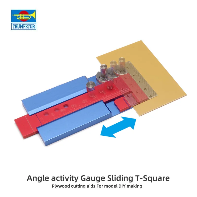Hobby Model building tools Angle activity Gauge Sliding T-Square Plywood cutting aids For model DIY making 4
