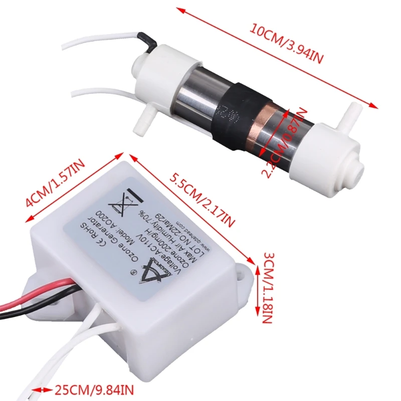 AC110V 200mg Generator Tube For DIY Water Air Purifier Home New
