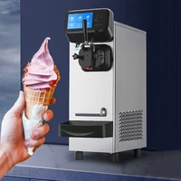 Soft Ice Cream Machine Table Commercial 1600W Big Capacity Power Sorbet Serve Sweet Cone Frozen Yogurt Maker 1