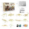 Children's Jurassic Dinosaur Fossil Archaeological Excavation Toy Tyrannosaurus Triceratops Model Boy Digging Treasure Gift 5