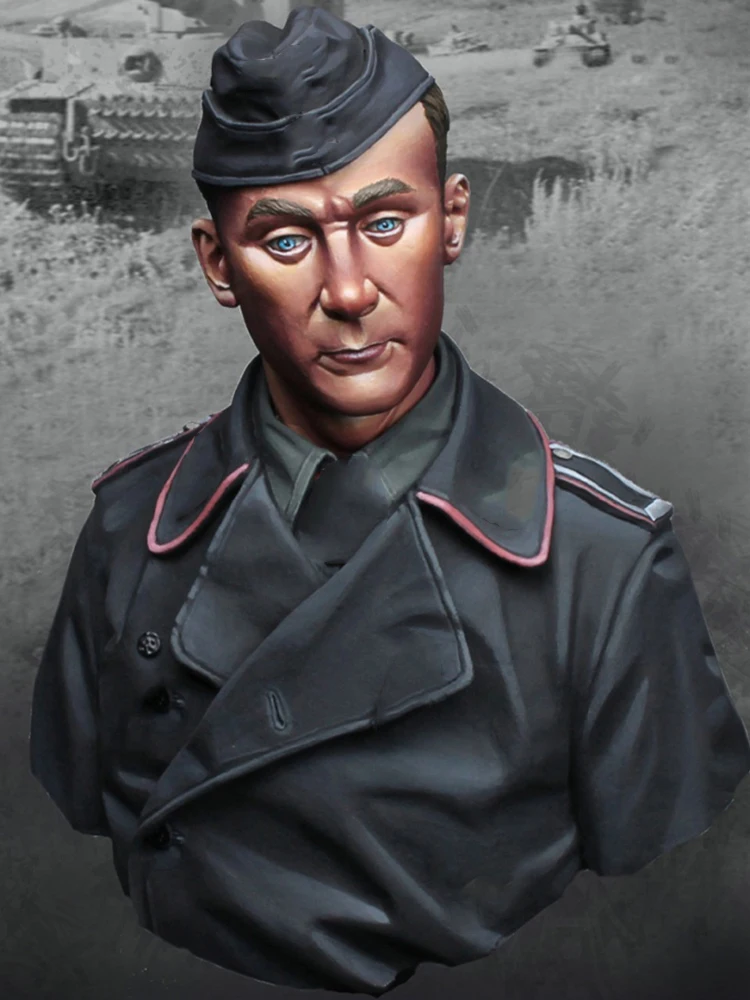 Nuovo Non Assemblato 1/9 200Mm Otto Carius Busto Tiger I Tank Ace Resin Kit Giocattoli Fai Da Te Kit Non Verniciati