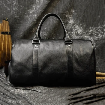 Genuine Leather Men's Casual Travel Bag 1