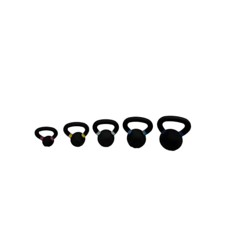 Cast Iron Kettlebell with 550 LB Weight Options for Home Gym Strength Training Solid Single Piece Design Enhances Durability an