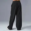 AI Yoga Suit Up Trouser (Regular) Fashionable Loose Straight Leg Suit Pants Elastic Belt Comfortable Lightweight Pants 5