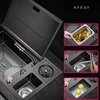 Nanometer Hidden Cup Rinser kitchen Sinks Hidden Flip Cover 304 Stainless Steel 4mm Thickness Handmade Sinks With Trash Can 3