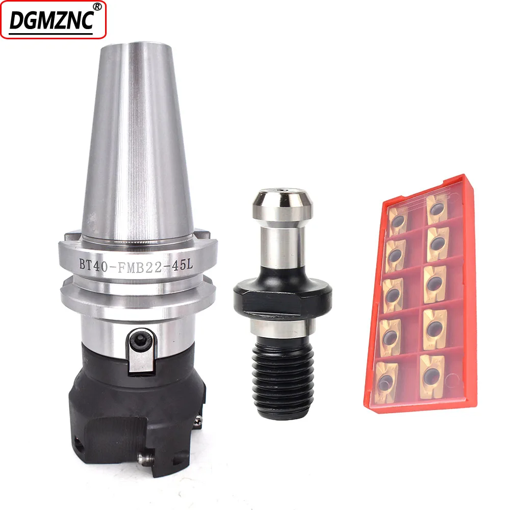 

1set Face mill tool holder BT40 FMB22 60L+bap 400R 50mm 63 milling cutter head for CNC machine endmill