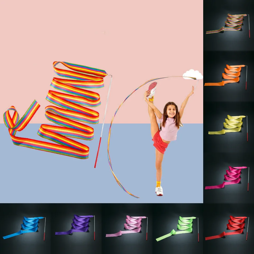 Rubans De Gymnastique Colorés De 2 Mètres, 1 À 5 Pièces, Équipement  D'entraînement Pour La Danse De Ballet - Gymnastique - AliExpress