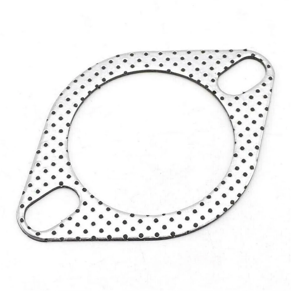 5XCar 2 Bolt High Temp Exhaust Gasket Flange 2.5in cylinder head gasket Aluminum