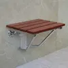 Folding Bath Shower Seat  Wall Mounted Relaxation Shower Chair Solid Wood  Shower Folding Seat 5