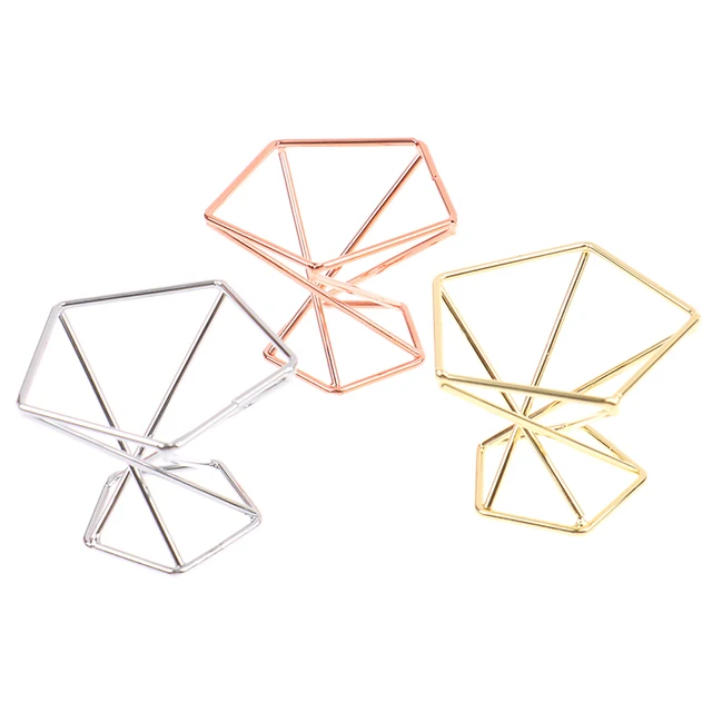 3Pcs Bracket Virágkosár -Állvány Minimalista Geometriai Fém Növényi Kiállítás - Image 3