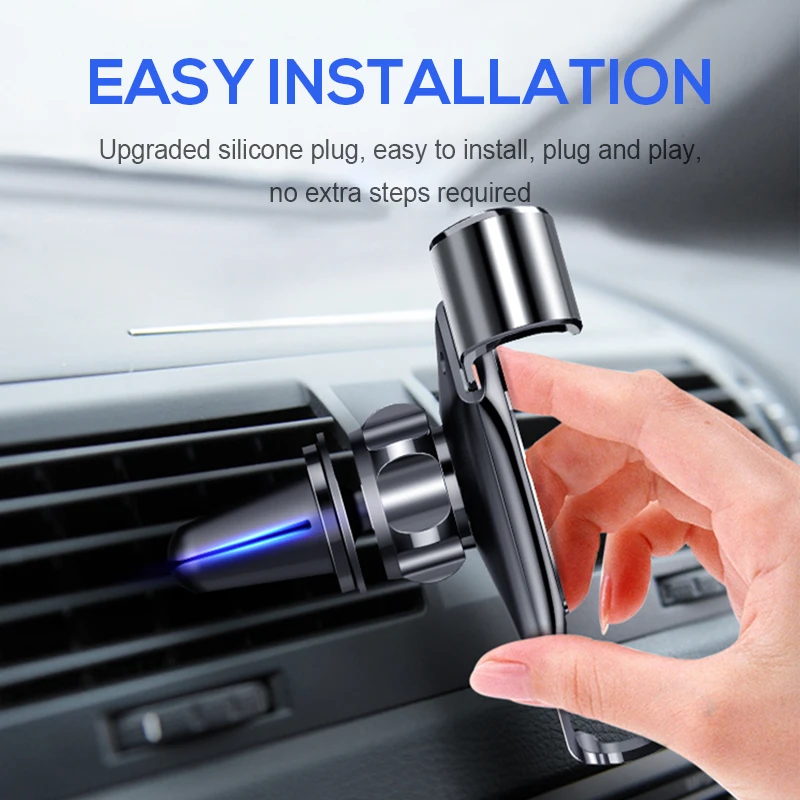 Car Holder For Phone Air Vent Clip Mount Mobile Cell Stand Smartphone GPS Support For iPhone 13 12 Xiaomi Samsung phone holder