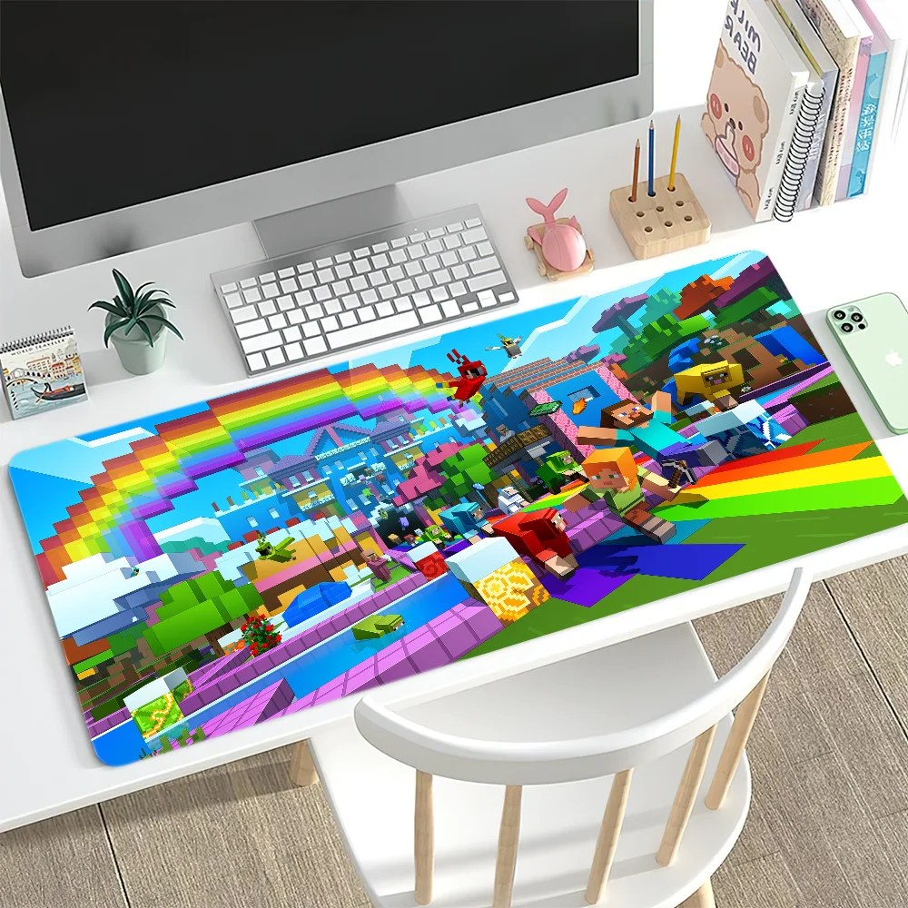 M-minecraftS Alfombrilla de ratón Gamer Gabinete de PC Alfombrilla de escritorio Teclado Escritorios de computadora Alfombrilla de ratón XXL Alfombrilla de ratón grande