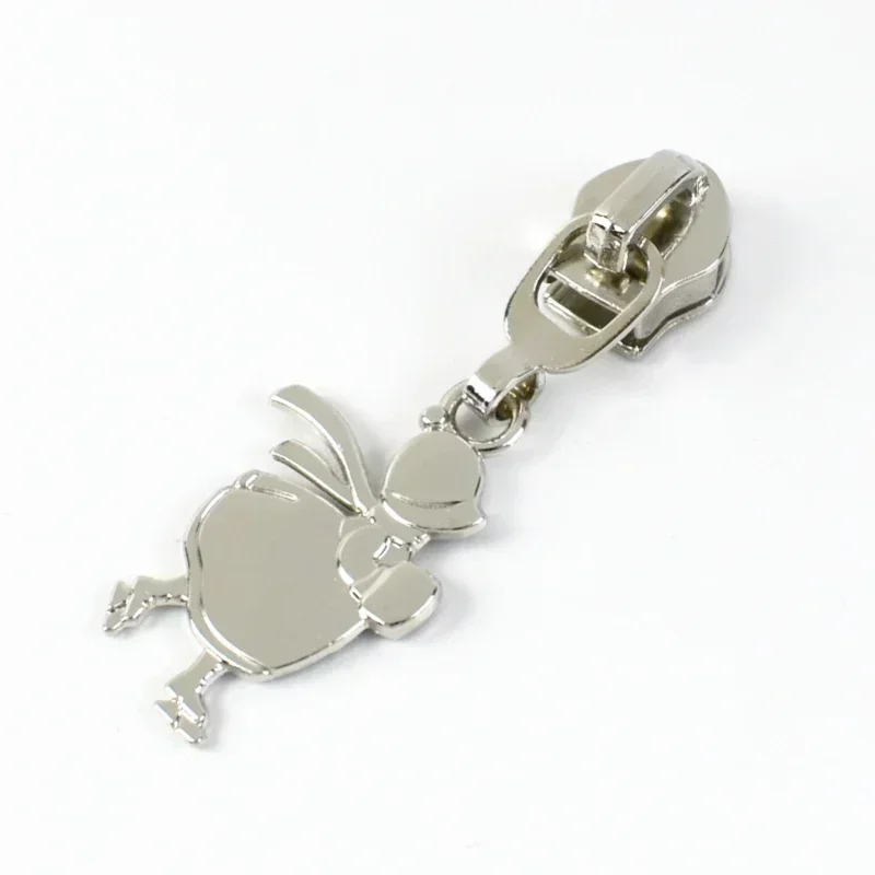 Silver Nylon Zipper Puller Repair Kit – Versatile Hardware Accessories for Jackets, Pockets, and Handbags
