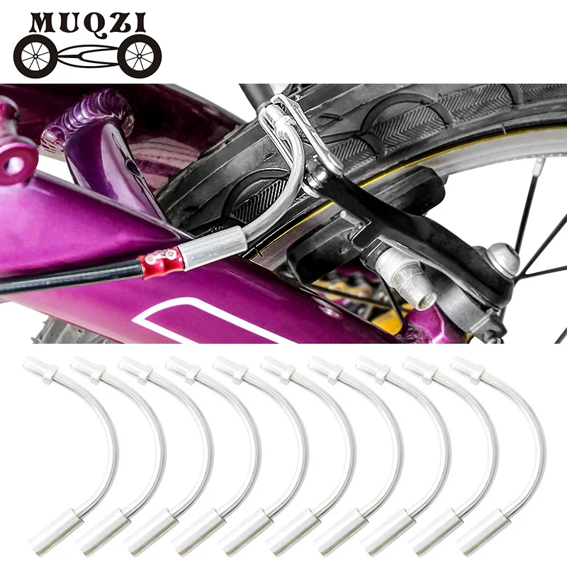 

MUQZI 10pcs Bike V Brake Noodle Cable Guide Pipe Dust Pipe For Road Mountain Bicycle Cycling 90 Degree 110 Degree Bicycle Parts