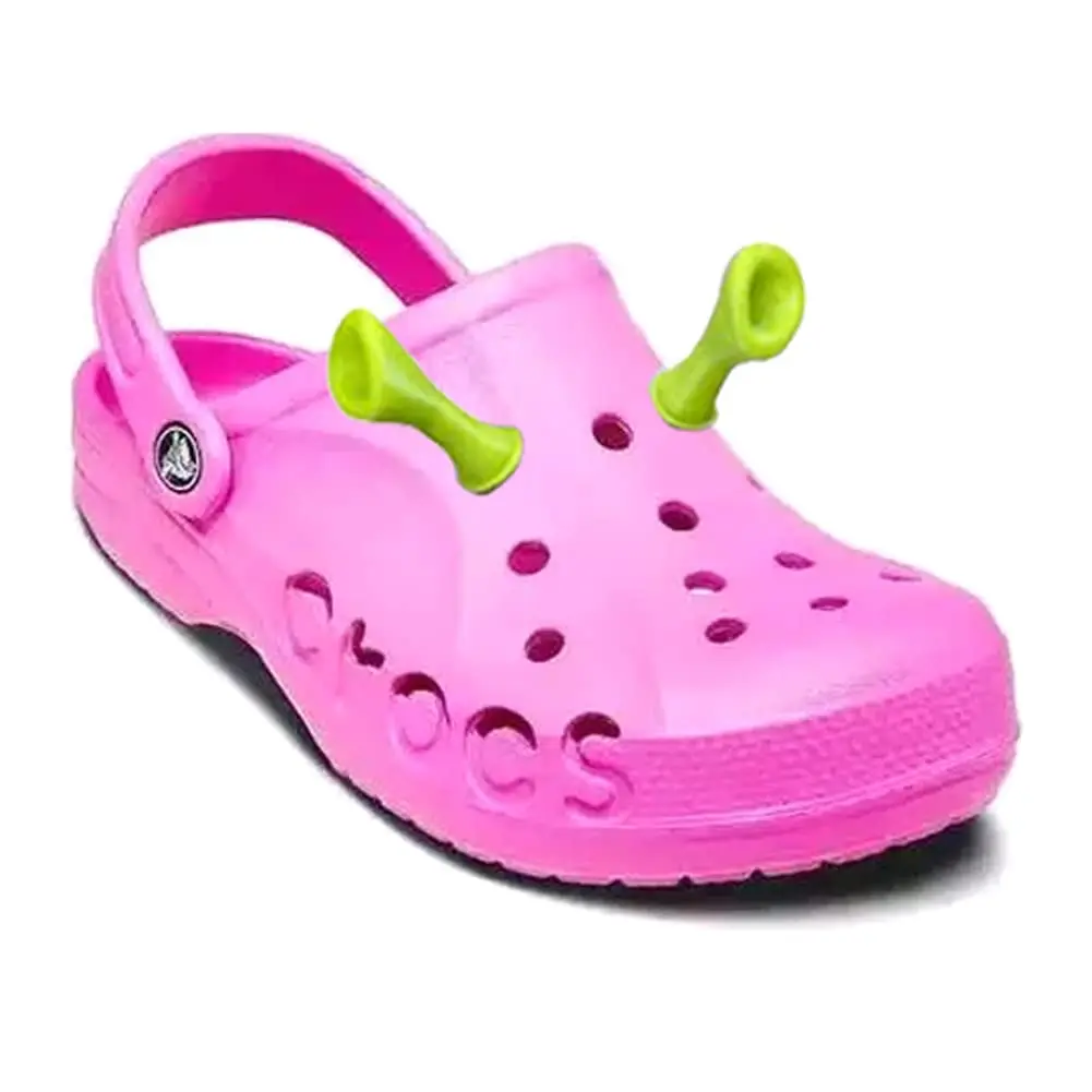 crocs charm Shrek ear Charms Shoes Decoration Accessories 2 Pairs