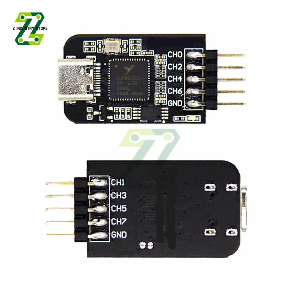 Logic Analyzer Type-C Interface Arm FPGA Debugging Tool 24m Sampling 8 Channels Analyzer Development Board Module 6